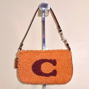‼️SILD‼️Coach GENUINE SHEARLING Teri Shoulder Bag